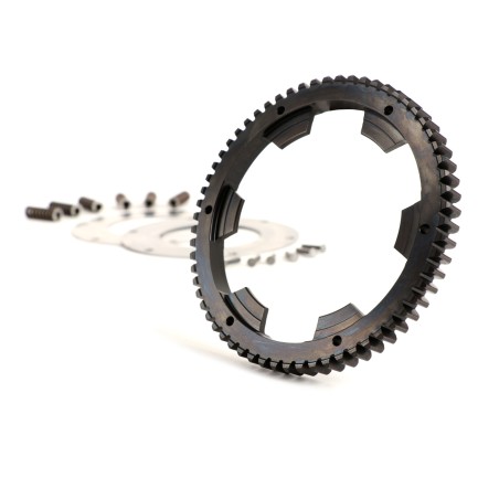 Corona Transmisión Primario Kit BGM PRO 62 Dientes Rectos Para Piñón Embrague 23-24-25 Dientes Vespa 125N, 125S, 150s, Sprint