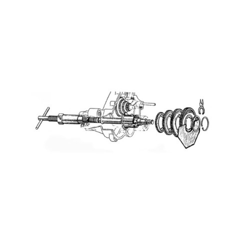 Herramienta para montaje cigueñal Vespa SIP incluye kit adaptadores