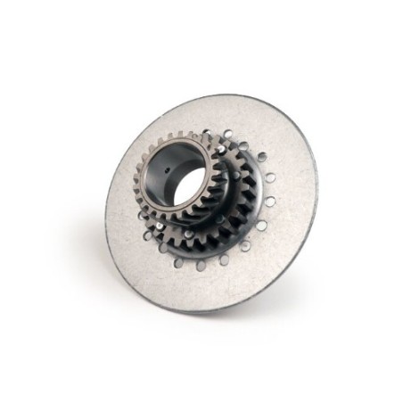 Piñón Campana Interior Embrague DRT 7 Muelles 22 Dientes Helicoidales Para Corona 65 Dientes Vespa DS, DN, IRIS, TX, T5
