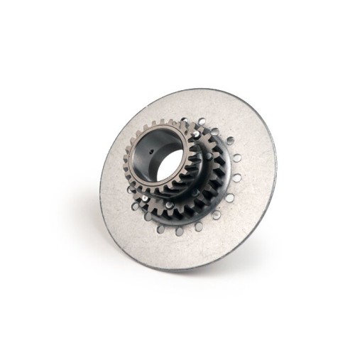Piñón Campana Interior Embrague DRT 7 Muelles 24 Dientes Helicoidales Para Corona 65 Dientes Vespa DS, DN, IRIS, TX, T5