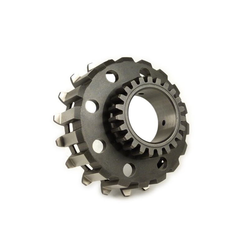Piñón Campana Interior Embrague DRT Cosa 2 23 Dientes Rectos Para Corona Polini 64 Dientes Vespa DN, IRIS, TX, T5, PX Disco