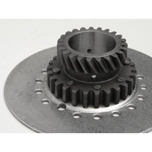 Piñón Campana Interior Embrague OEM 7 Muelles 23 Dientes Helicoidales Para Corona 65 Dientes Vespa DS, DN, IRIS, TX, T5