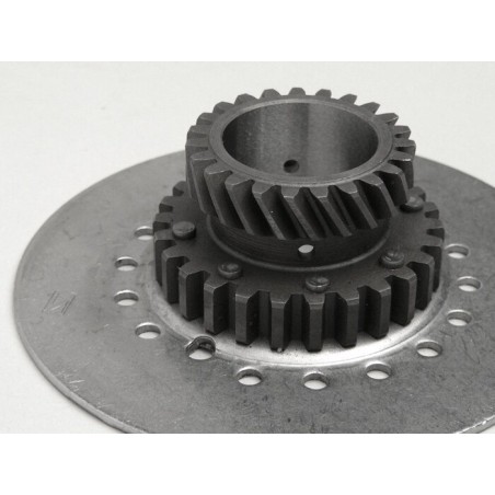 Piñón Campana Interior Embrague OEM 7 Muelles 23 Dientes Helicoidales Para Corona 65 Dientes Vespa DS, DN, IRIS, TX, T5