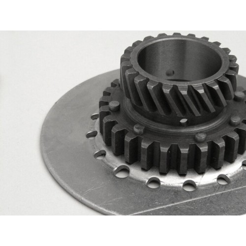 Piñón Campana Interior Embrague OEM 6 Muelles 22 Dientes Helicoidales Para Corona 67/68 Dientes Vespa CL, IRIS 125, Cosa 1 125