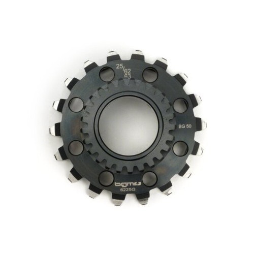 Piñón Campana Interior Embrague BGM PRO Cosa 2 25 Dientes Rectos Con Corona 62 Dientes Vespa PX Disco, Cosa 2