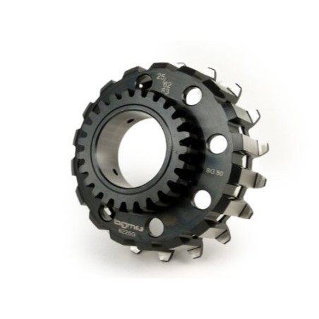 Piñón Campana Interior Embrague BGM PRO Cosa 2 25 Dientes Rectos Con Corona 62 Dientes Vespa PX Disco, Cosa 2