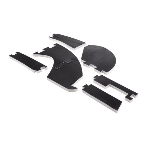 Panel Aislante SIP PERFORMANCE (225x290x15mm) para Cofano Derecho Motor Vespa CL, DS, DN, IRIS, TX, T5, PX Disco