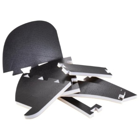 Panel Aislante SIP PERFORMANCE (225x290x15mm) para Cofano Izquierdo Rueda Repuesto Vespa CL, DS, DN, IRIS, TX, T5, PX Disco