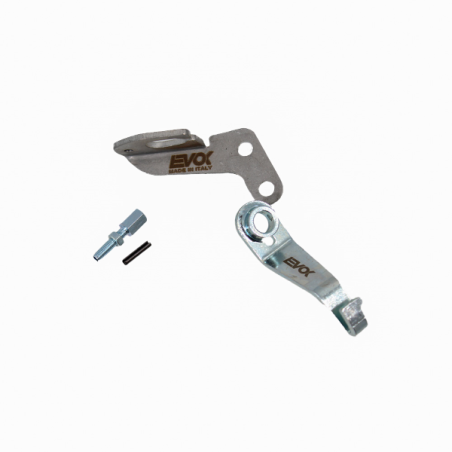 Kit Placa de Sujeción Cables y Palanca Baja Larga Leva Embrague EVOK Vespa 50/75, Super, SL, Primavera