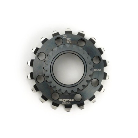 Piñón Campana Interior Embrague BGM PRO Cosa 2 23 Dientes Rectos Con Corona 63 Dientes Vespa PX Disco, Cosa 2