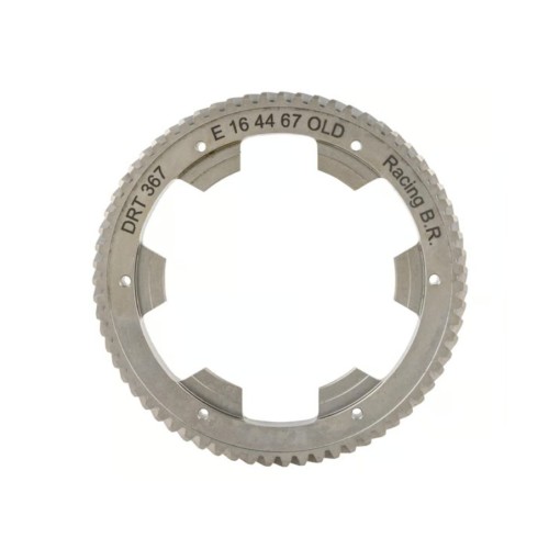 Corona Transmisión Primario DRT 67 Dientes Helicoidales Para Piñón Embrague 20-21-22-23 Dientes Vespa 125N,125S, 150s,150 Sprint