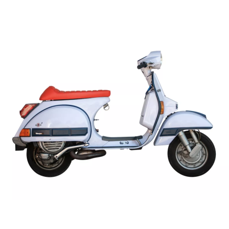 Asiento Rojo Fastback 2.0 Vespa PX Disco,IRIS,DN,DS,CL,Vespa 150s, Sprint,GS,160 y 125 del año 60 al 65