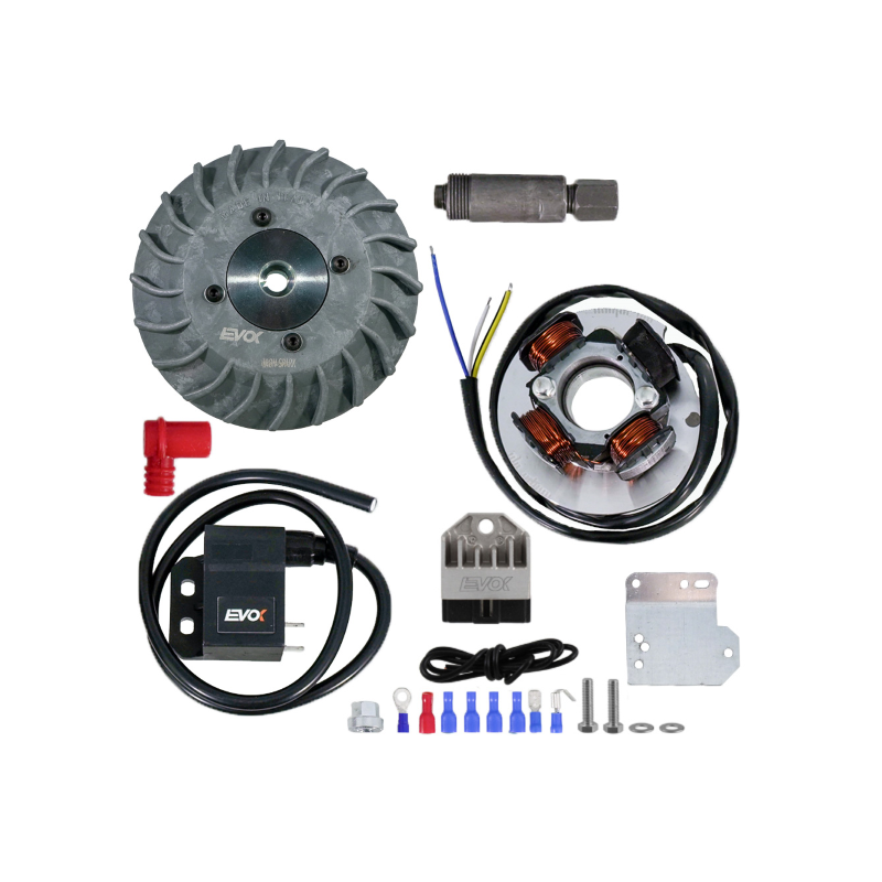 Encendido Electrónico 12V EVOK (Volante CNC) 1,4 Kg, Cono 19, Vespa 50/75, Super, SL, Primavera, PKS