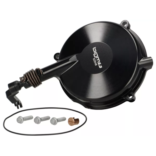 Tapa Embrague Completa Negra BGM PRO Superstrong CNC Vespa PX Disco, IRIS, TX, T5, DN, DS, CL