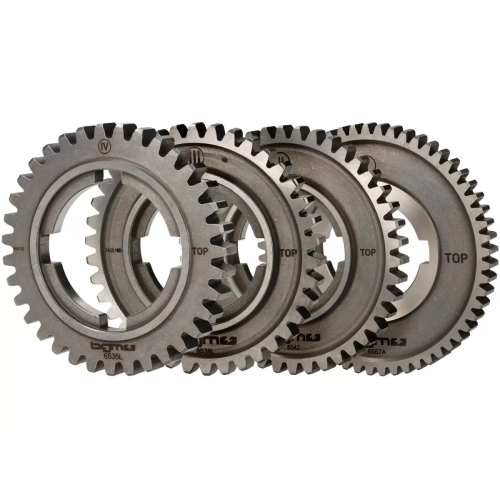 Piñones Caja de Cambio BGM PRO TORQUEMASTER 1ª, 2ª, 3ª y 4ª Velocidad 57-42-38-35 Vespa PX Disco 200, TX, IRIS 200