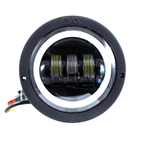 Faro Led 12V EVOK IRON LED (con convertidor de voltaje) Vespa FL