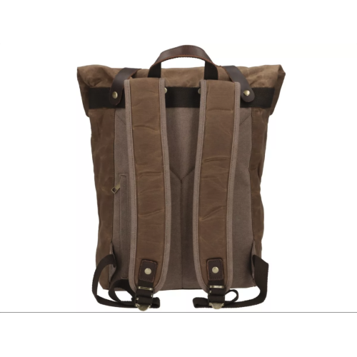 Mochila Marrón de lona encerada