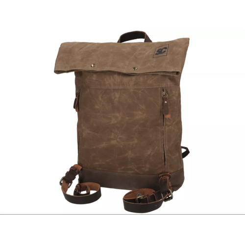 Mochila Marrón de lona encerada