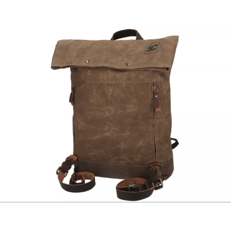Mochila Marrón de lona encerada