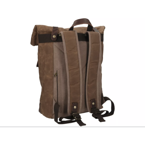 Mochila Marrón de lona encerada