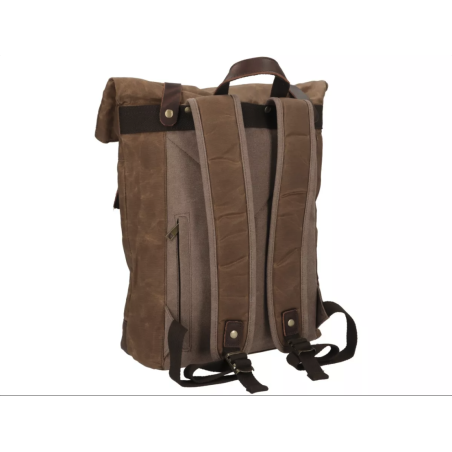 Mochila Marrón de lona encerada