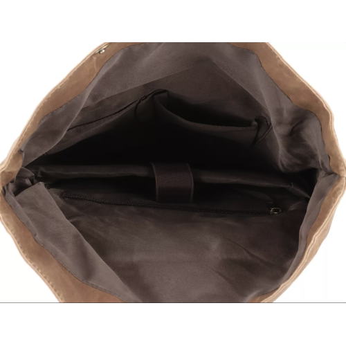 Mochila Marrón de lona encerada