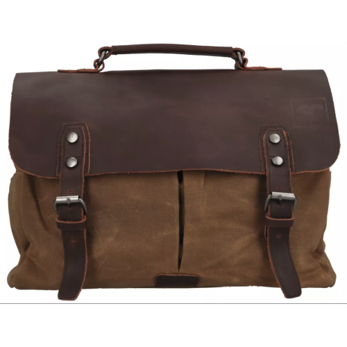 Bolso Marrón de lona encerada