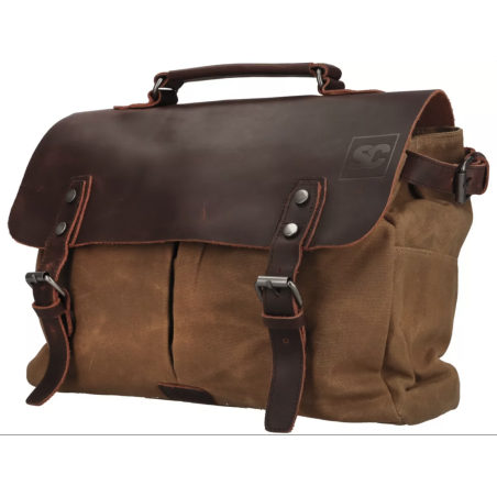 Bolso Marrón de lona encerada