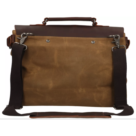 Bolso Marrón de lona encerada