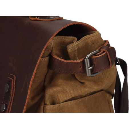 Bolso Marrón de lona encerada