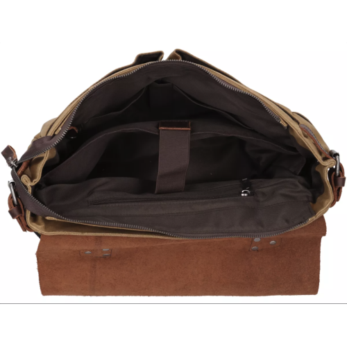 Bolso Marrón de lona encerada