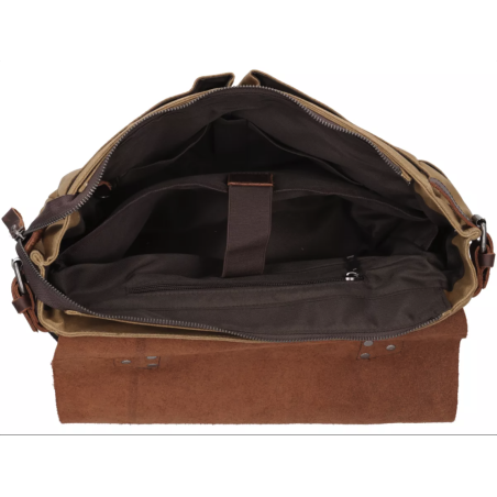 Bolso Marrón de lona encerada