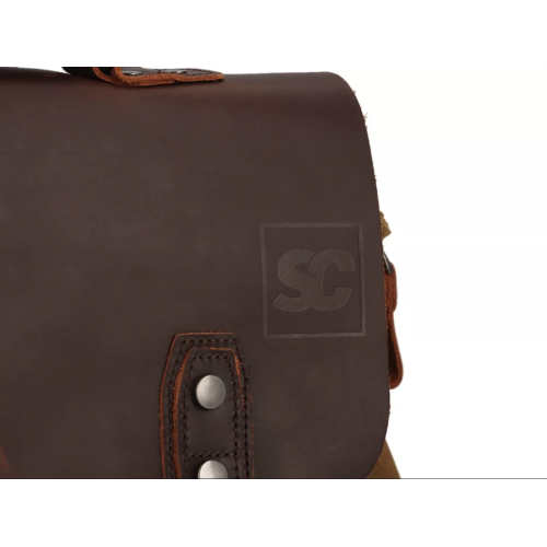 Bolso Marrón de lona encerada