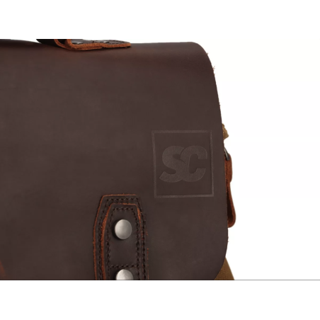 Bolso Marrón de lona encerada