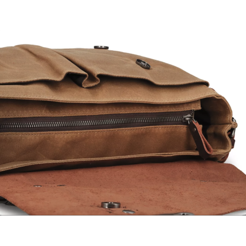 Bolso Marrón de lona encerada
