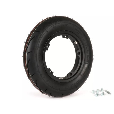 Kit Llanta Tubeless con Neumático BGM Sport 3.50-10 Pulgadas TL 59S (Reforzada)
