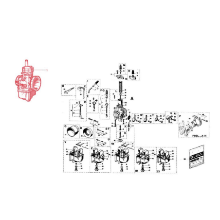 Carburador Dell'orto PHBL 20 AS (2706)