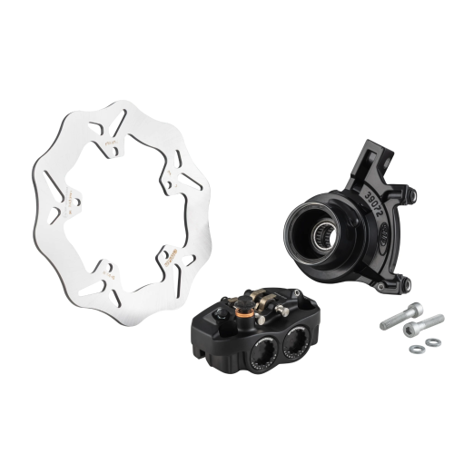 Kit Pinza de Freno Delantero Negro SIP RADIAL para Freno de Disco Grimeca Vespa PX Disco