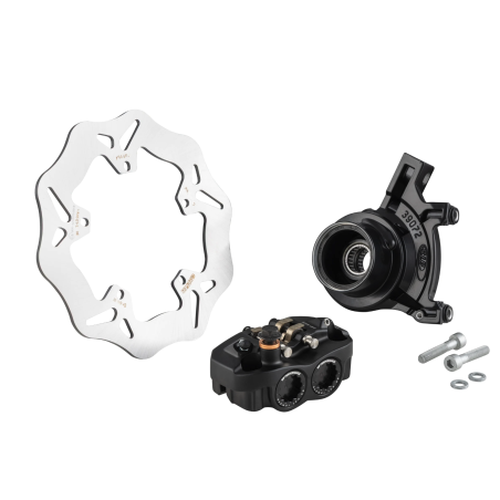 Kit Pinza de Freno Delantero Negro SIP RADIAL para Freno de Disco Grimeca Vespa PX Disco