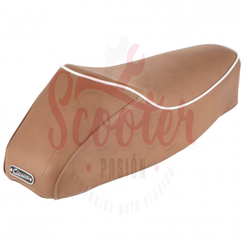 Asiento Marrón Monoplaza SIP Classic Vespa 50/75, Super, SL, Primavera