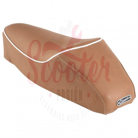 Asiento Marrón Monoplaza SIP Classic Vespa 50/75, Super, SL, Primavera