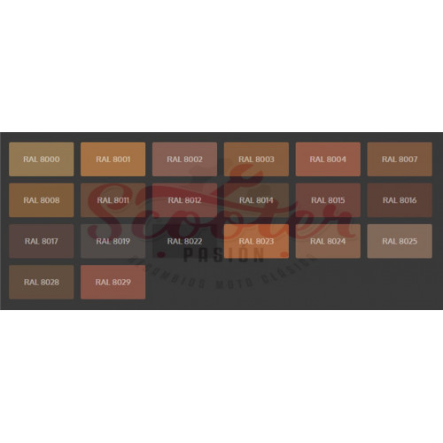 Asiento Marrón Monoplaza SIP Classic Vespa 50/75, Super, SL, Primavera