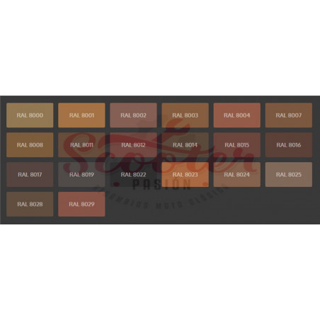 Asiento Marrón Monoplaza SIP Classic Vespa 50/75, Super, SL, Primavera