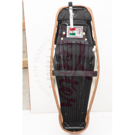 Asiento Marrón Monoplaza SIP Classic Vespa 50/75, Super, SL, Primavera