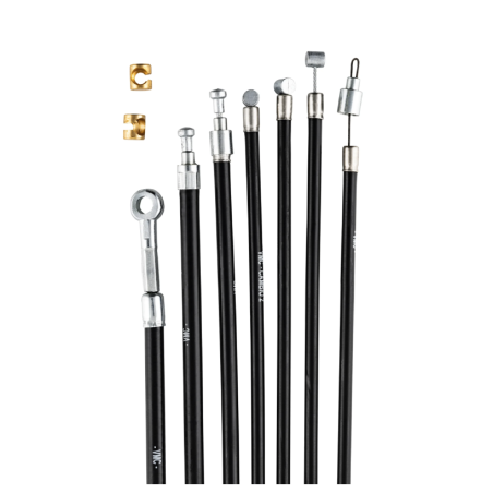 Cables y fundas (Negro) VMC Vespa 50/75, Super, SL, Primavera