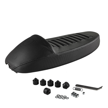 Asiento Sport Grip Style Negro VMC Vespa 50/75, Super, SL, Primavera