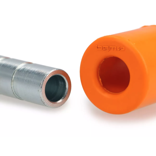 Kit Silentblock Amortiguador Trasero Parte Cárter BGM PRO Antislip Naranja Vespa PX Disco, TX, T5, Cosa