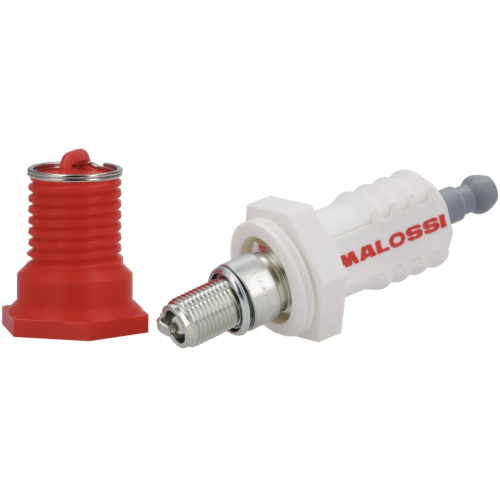 Caja de Bujía Rojo / Blanco MALOSSI