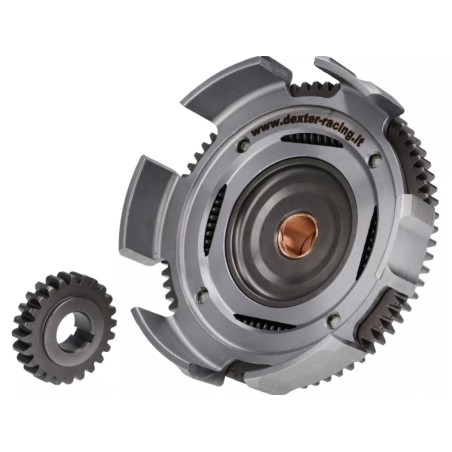 Campana Embrague DEXTER RACING CNC 24-72 Dientes Rectos Vespa 50/75, Super, SL, Primavera, PKS, PK XL, FL