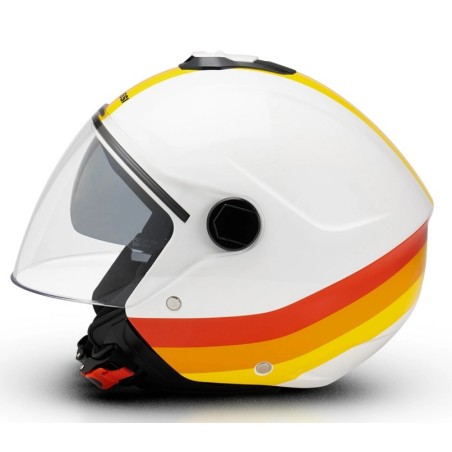Casco MALOSSI Jet Dakar, Blanco, Talla M